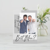 Carte Demande de témoin de mariage avec photo (Debout devant)