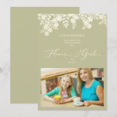 Carte Demande en mariage de la demoiselle d'honneur Fleu (Devant / Derrière)