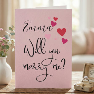 Carte Demande en Mariage Personnalisée Proposition de Ma