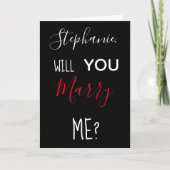 Carte Demande en mariage personnalisée Veux-tu m'épouser (Devant)