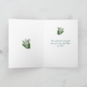 Carte Demande Fille aux Fleurs Jacinthe Blanche (Intérieur)