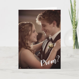 Carte Demande pour le bal   Photo d'invitation au bal