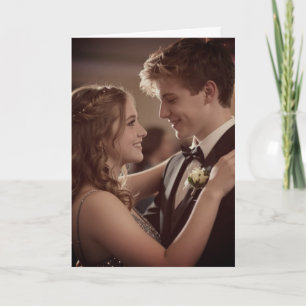Carte Demande pour le bal   Photo d'invitation au bal