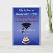 Carte Demande spéciale Graduation Anniversaire pour Homm (Devant)