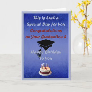 Carte Demande spéciale Graduation Anniversaire pour Homm