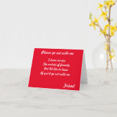 Carte Demander à un ami de sortir (Fleur jaune)