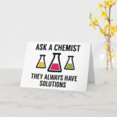 Carte Demander un chimiste (Fleur jaune)