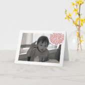 Carte Demandes d'anniversaire (Fleur jaune)