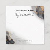 Carte D'Emballage Pendentif Noir Et Or En Encre Lu (Devant)