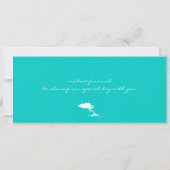 Carte d'embarquement au faire-part de mariage (Dos)