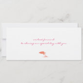 Carte d'embarquement au faire-part de mariage (Dos)