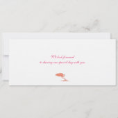 Carte d'embarquement au faire-part de mariage (Dos)