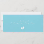 Carte d'embarquement au faire-part de mariage de (Dos)