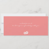 Carte d'embarquement au faire-part de mariage de (Dos)