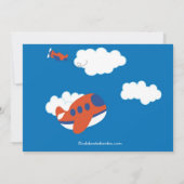 Carte d'embarquement Avion Anniversaire Fête Invit (Dos)