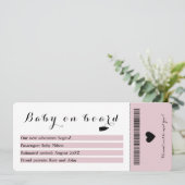 Carte D'Embarquement Bébé À Bord Voyage Grossesse (Debout devant)