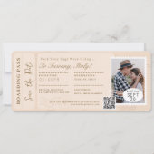 Carte d'embarquement billet d'avion pour mariage d (Devant)