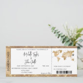 Carte d'embarquement Billet Destination Mariage Go (Debout devant)