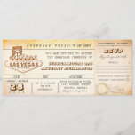 carte d'embarquement Billets mariage-invitation LA<br><div class="desc">billet d'embarquement pour mariage vintage avec rsvp dans FOR MARIAGE IN FABULOUS LAS VEGAS.</div>