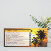 carte d'embarquement Billets mariages-invitations  (Debout devant)