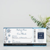 Carte d'embarquement Blue Stars pour invitation de (Debout devant)