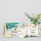 Carte d'embarquement Carte du monde Île tropicale (Debout devant)