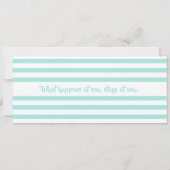 Carte d'embarquement d'anniversaire personnalisée (Dos)