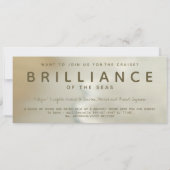 Carte d'embarquement de bateau de croisière de (Dos)