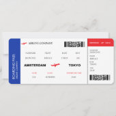 Carte d'embarquement de billet d'avion classique (Devant)