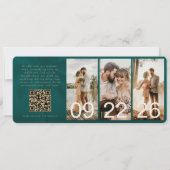 Carte d'embarquement de billet d'avion Code QR de  (Dos)