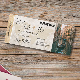 Carte d'embarquement de billet de voyage pour anni