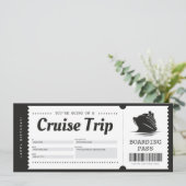 Carte d'embarquement de croisière Bon de vacances (Debout devant)