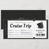 Carte d'embarquement de croisière Bon de vacances (Devant / Derrière)