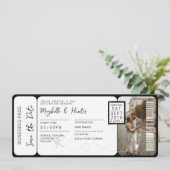 Carte d'embarquement de destination Billet d'avion (Debout devant)