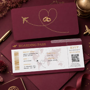 Carte d'embarquement de destination Billet d'avion