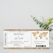 Carte d'embarquement de destination Billet d'or Pl (Debout devant)