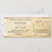 Carte d'embarquement de destination Billet d'or Pl (Devant)