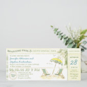 carte d'embarquement de destination - invitations  (Debout devant)