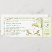 carte d'embarquement de destination - invitations  (Devant / Derrière)