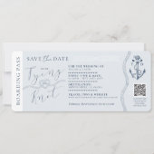 Carte d'embarquement de destination nautique (Devant)