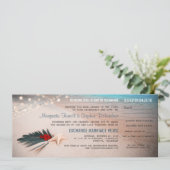 Carte d'embarquement de destination plage Billet (Debout devant)