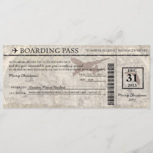 Carte d'embarquement de la Floride