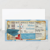 Carte d'embarquement de la partie avion (Devant / Derrière)