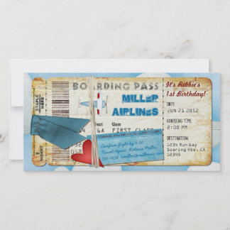 Carte d'embarquement de la partie avion
