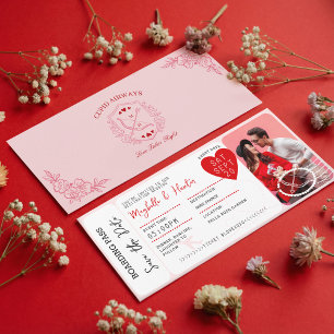 Carte d'embarquement de la Saint-Valentin Save The