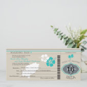 Carte d'embarquement de mariage à IBIZA (Debout devant)