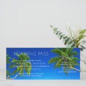 Carte d'embarquement de mariage de destination de  (Debout devant)