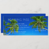 Carte d'embarquement de mariage de destination de  (Devant / Derrière)