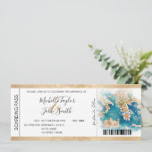 Carte d'embarquement de mariage de destination Grè (Debout devant)