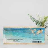 Carte d'embarquement de mariage de destination Icô (Debout devant)